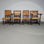 Matching Set / Castle Chairs / Neo Barok / Sheep Leather / 1900S thumbnail 24