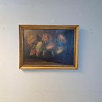 Olieverf Op Doek B Sluiter Schilderij Chrysanten Op Vaas thumbnail 19