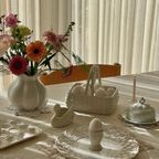 Vintage White Porcelain Butter Dish thumbnail 4