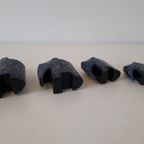 Set Vintage Olifantjes Olifant Beeld Houten Beeldje thumbnail 6