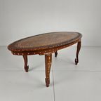 20e-eeuwse Anglo-indiase Ingelegde Botten Salontafel thumbnail 12
