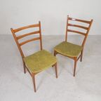 2 Vintage Stoelen Met Skai Beklede Zitting, Jaren 50 thumbnail 4