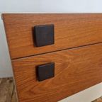 Vintage Mid Century Teak Nachtkastjes Met Klep thumbnail 4