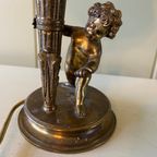 Set Van Twee Vintage Tafellampen, Sfeerverlichting Met Kindjes Of Engelen thumbnail 10