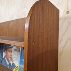 Grote Boekenkast Vintage Boekenkast Teakfineer Wandkast Kast thumbnail 7