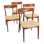 Set Van 4 R. Borregaard Stoelen Eetkamerstoelen Viborg Vintage thumbnail 13