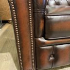 Engelse Chesterfield Club Fauteuil Dark Rust/ Roodbruin Leer thumbnail 2