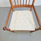 Vintage Postmodern Stoel Keper Banden Hout Italy Design ‘80 thumbnail 6