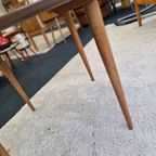 Vintage Coffee Table Rond Notenhout Opal Design thumbnail 6