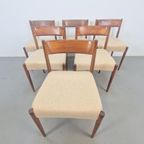 Vintage Teak Tafel & 6 Stoelen Mid Century Denmark '60 thumbnail 23