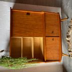Vintage Mid-century Dressoir,high-board,barkast,vitrinekast thumbnail 11