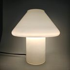 Fantastische Vintage "Mushroom" Lamp Gemaakt Van 1 Stuk Wit Opaalglas / Melkglas thumbnail 9