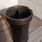 Oude Gietijzeren Industriele Mijnlamp / Potlamp. thumbnail 6