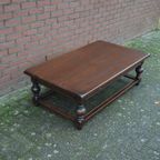 Salontafel Massief Eiken Rechthoekig thumbnail 7