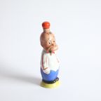 Vintage Goebel Porcelain Decanter Of Silent Sam, 1920S. thumbnail 9