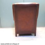 Elegante Vintage Leren Fauteuil Uit 1963 thumbnail 4