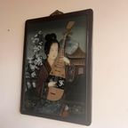 Chinees ‘Achterglas’ Egomise Schilderij Vintage thumbnail 15