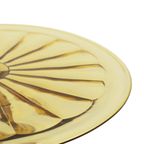 Art Deco Amber Taartschotel Depression Glass Verrerie Scailmont thumbnail 13