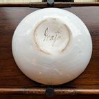 Handmade Gesigneerde Keramiek Schaal Pauw Vintage thumbnail 11