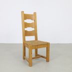4x Vintage Eetkamerstoelen Brutalist 1970s thumbnail 3