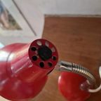 Rood Klein Vintage Frans Bureau Lampje thumbnail 6