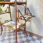 Jaren 60 Etagere Plantentafel Bamboe En Keramiek thumbnail 7