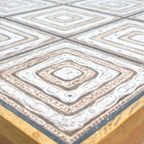 Vintage Deense Salontafel Eiken Keramiek thumbnail 9