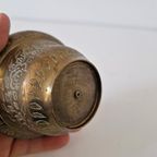 Vintage Koperen Rozensteker Bloem Vaasje Van Koper thumbnail 2