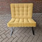 Retro Fauteuil Opnieuw Bekleed Gele Barcelona Stoel thumbnail 16