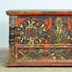Folk Art Bruidskist, Circa 1850 thumbnail 11