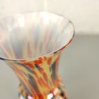 Antieke Iriserende Kralik Spetter Glas Vaas thumbnail 7