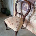 Klassieke Slaapkamer Stoel Mahonie Hout 50x45cm En 94cm Hoog thumbnail 2