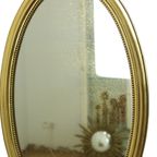 Klassieke Ovale Gouden Spiegel Lint Decoratie Frankrijk 58Cm thumbnail 5