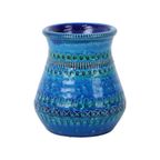 Vintage Blauwe Bitossi Vaas Rimini Blue Aldo Londi Design Sixties thumbnail 9