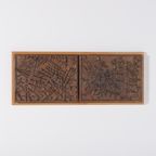 Unique Bronze Wall Landscape From Bror Marklund Sweden 1950’s thumbnail 2