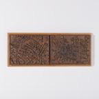 Unique Bronze Wall Landscape From Bror Marklund, Sweden 1950’S thumbnail 2