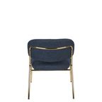 Jolien Fauteuil Goud/Donkerblauw thumbnail 6