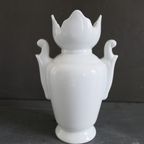 Vintage Limoges France Witte Vaas Porselein thumbnail 2