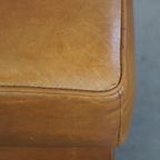 Grote Cognac Kleurige Rundleren Hocker In Engelse Stijl thumbnail 10