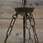 Plafondlamp Met Gips, Glas En Metaal thumbnail 6