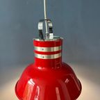 Rode Vintage Ateljé Lyktan Space Age 'Bucket' Hanglamp thumbnail 4
