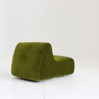 Vintage Groen Velours Fauteuil Italië , 1970S thumbnail 5
