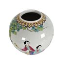 Chinese Gember Pot - Family Rose - Handbeschilderd - 2E Helft 20E Eeuw thumbnail 2