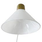 Vintage IKEA Wandlamp Goud Melkglas thumbnail 8