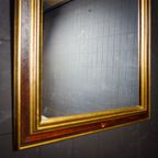 Vintage Spiegel Met Oude Sierlijst – Goud Bruin – Jaren 60 thumbnail 5