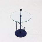 Post Modern Magazine Side Table With Ball Handle 1980S thumbnail 3