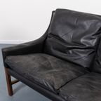 Mid-Century Danish Modern Sculptural Two Seats Sofa / 2 Zitsbank From Eilersen, 1960’S thumbnail 10