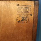Antieke Engelse Vitrinekast Van Mahoniehout Jaren '40 thumbnail 11