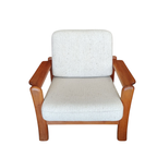 Vintage Teakhouten Deense Fauteuil thumbnail 2