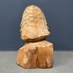 Uit Hout Gesneden Hoofd Of Buste Van Een Man Met Baard thumbnail 9